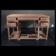 Rustic weather wood desk