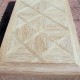 natural wood parquet top coffee table
