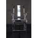 Stainless steel Chinese officals hat chair
