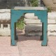 Marble inlay side table