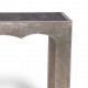 Silver leaf and shagreen narrow console table