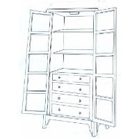 Shelves/Dresser combo