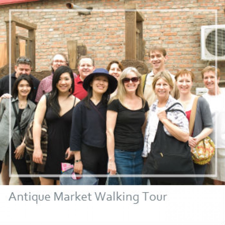 Visiting Beijing’s “industry only” antique furniture markets to see “furniture in the raw”, 
